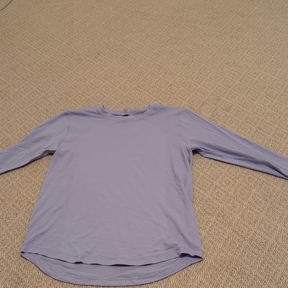 DSG Light Lavender Long Sleeve Crew Neck Top